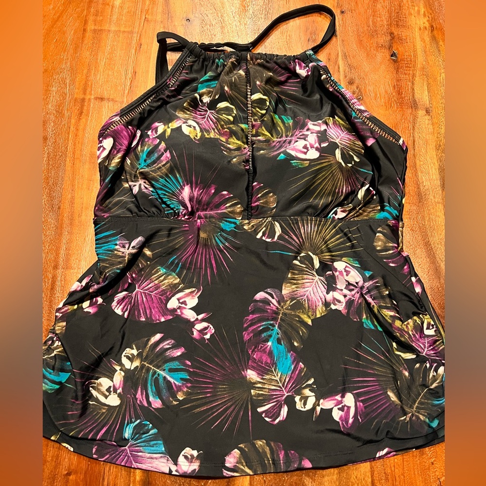 Swimsuit Top- CACTUS black and multicolored